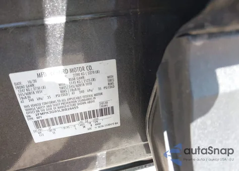 2020 Ford Edge Se из США, поврежденный, VIN 2FMPK3G93LBB28455